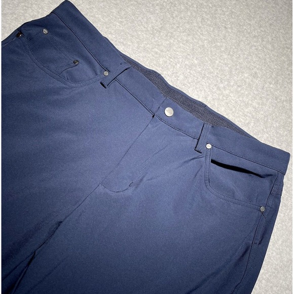 Greg Norman 5-Pocket Golf‎ Pants 36x30 Blue Stretch Performance - Picture 1 of 10